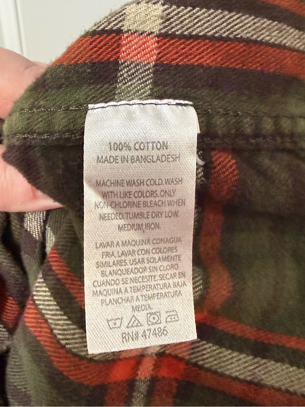 Flannel button down top - Picture 4 of 4